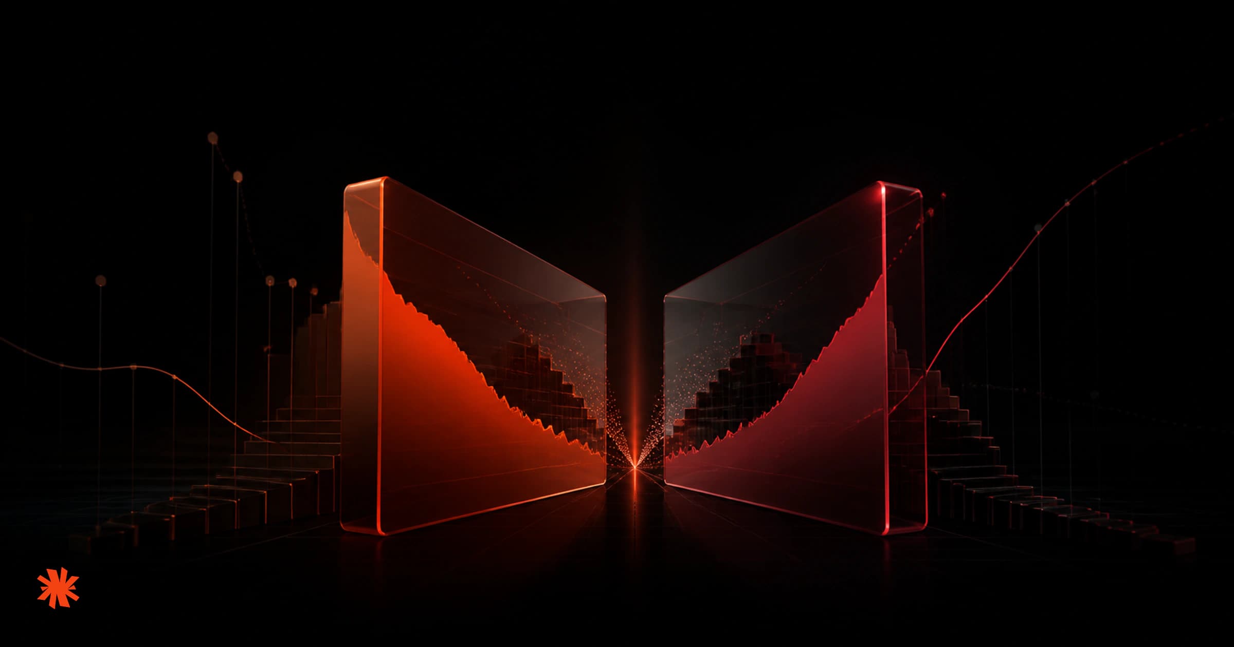 Abstract prediction-market order books converging on a cross-outcome arbitrage gap