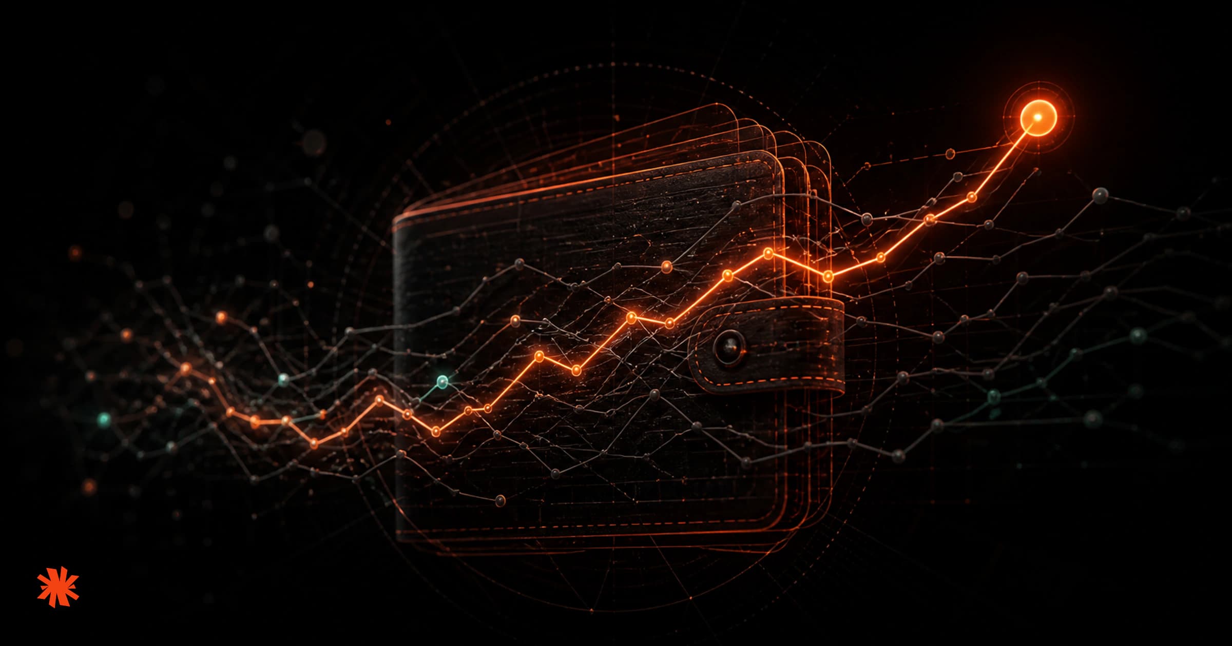 A prediction-market wallet with one coherent conviction path among noisy trade signals